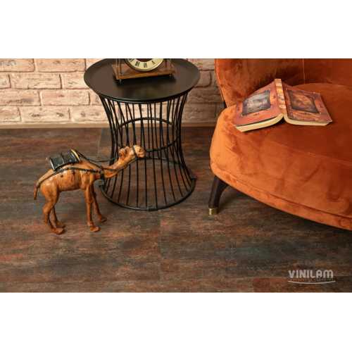 Фото Плитка ПВХ Vinilam Ceramo Stone Керамическая сталь 71617, 43 класс (940х470х8.0 мм)